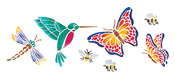 Butterflies & More 5.25"X13" - Stencil Magic Decorative Stencils
