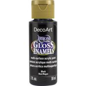 Black - Americana Gloss Enamels Acrylic Paint 2oz