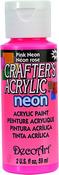 Pink Neon - Crafter's Acrylic All-Purpose Paint 2oz