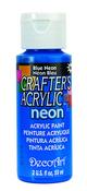 Blue Neon - Crafter's Acrylic All-Purpose Paint 2oz