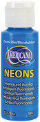 Elect Blue - Americana Neons Fluorescent Acrylic Paint 2oz
