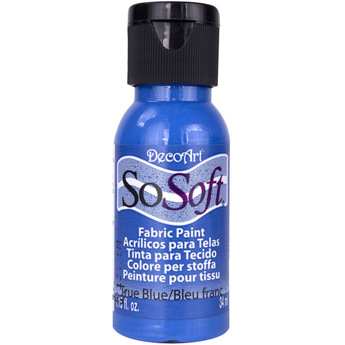 True Blue 1oz - Deco Art - SoSoft Fabric Acrylic Paint