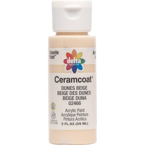 Delta Ceramcoat Acrylic Paint 2oz-Eggshell White - Opaque