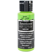 Green - Americana Multi-Surface Neon Acrylic Paint 2oz