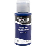 Phthalo Blue (Series 3) - Media Fluid Acrylic Paint 1oz
