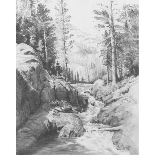 Shadow Lake - Sketching Made Easy Kit 9X12 - Royal Brush