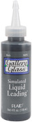 Black - Gallery Glass Liquid Leading 4oz