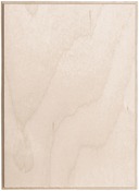Baltic Birch Rectangle Plaque - 5"x7"