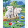 Westie Pups - Color Pencil By Number Kit 8.75"X11.75"