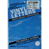 Blue - Permanent Adhesive Vinyl Letters & Numbers .5" 852/Pkg