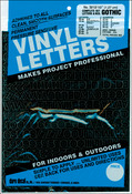 Black - Permanent Adhesive Vinyl Letters & Numbers .5" 852/Pkg