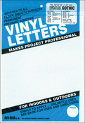 White - Permanent Adhesive Vinyl Letters & Numbers .5" 852/Pkg