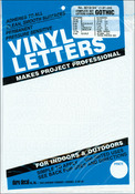 White - Permanent Adhesive Vinyl Letters & Numbers .75" 302/Pkg
