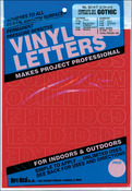Red - Permanent Adhesive Vinyl Letters & Numbers 1" 183/Pkg