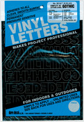 Black - Permanent Adhesive Vinyl Letters & Numbers 1" 183/Pkg