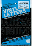 Black - Permanent Adhesive Vinyl Letters & Numbers 2" 167/Pkg