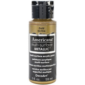 Gold - Americana Multi-Surface Metallic Acrylic Paint 2oz