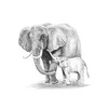 Elephant & Baby - Sketching Made Easy Mini Kit 5"X7"