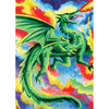 Dragon - Mini Color Pencil By Number Kit 5"X7"