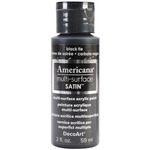 Black Tie - Americana Multi-Surface Satin Acrylic Paint 2oz