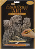 Golden Retriever & Puppies - Gold Foil Engraving Art Kit 8"X10"