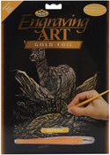 Deer - Gold Foil Engraving Art Kit 8"X10"