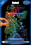 Butterflies - Rainbow Foil Engraving Art Mini Kit 5"X7"