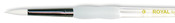 Size 4 - Soft-Grip White Taklon Round Brush