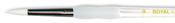 Size 6 - Soft-Grip White Taklon Round Brush