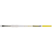 Size 1 - Soft-Grip White Taklon Bright Brush