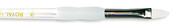 Size 4 - Soft-Grip White Taklon Filbert Brush