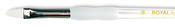 Size 8 - Soft-Grip White Taklon Filbert Brush