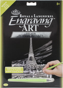 Eiffel Tower - Silver Foil Engraving Art Kit 8"X10"