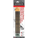Peel & Sketch Charcoal Pencils 3/Pkg-