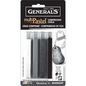 Gray Tones - MultiPastel Compressed Chalk Sticks 4/Pkg