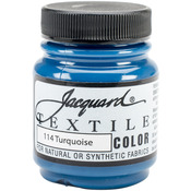 Turquoise - Jacquard Textile Color Fabric Paint 2.25oz