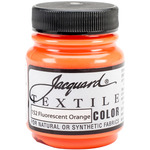 Fluorescent Orange - Jacquard Textile Color Fabric Paint 2.25oz