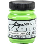 Fluorescent Green - Jacquard Textile Color Fabric Paint 2.25oz