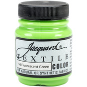 Fluorescent Green - Jacquard Textile Color Fabric Paint 2.25oz