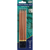HB, 2B, 4B & 6B - Pro Art Sketching Pencils 4/Pkg