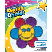 Glitter Smiley Face Flower - Makit & Bakit Suncatcher Kit