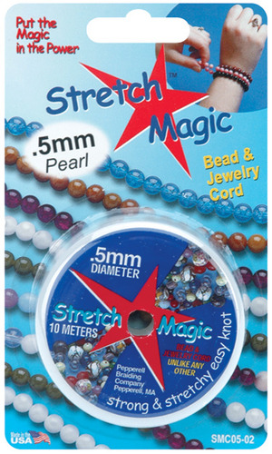 1mm Pearl Stretch Magic Bead Cord (25 Meters)