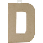 D - Paper-Mache Letter 8"X5.5"