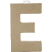 E - Paper-Mache Letter 8"X5.5"