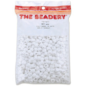 Opaque White - Pony Beads 6x9mm 900/Pkg