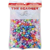 Pearl Multicolor - Pony Beads 6x9mm 900/Pkg