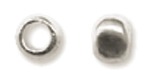Silver Plated - Crimp Beads Size #1 1.5 Grams/Pkg