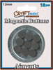 12mm 18/Pkg - Magnetic Buttons On Mirror
