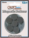 18mm 12/Pkg - Magnetic Buttons On Mirror