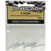 Axles 5/Pkg - Pine Car Derby Speed Accessories
